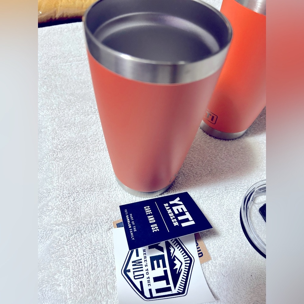 YETI 20 oz Tumbler w/MagSlider Lid in blossom pink.